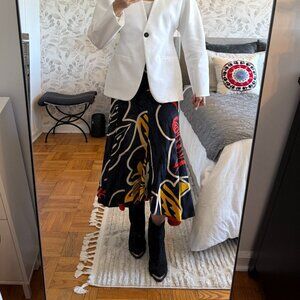 ZARA ZW COLLECTION PRINTED SKIRT SIZE XS